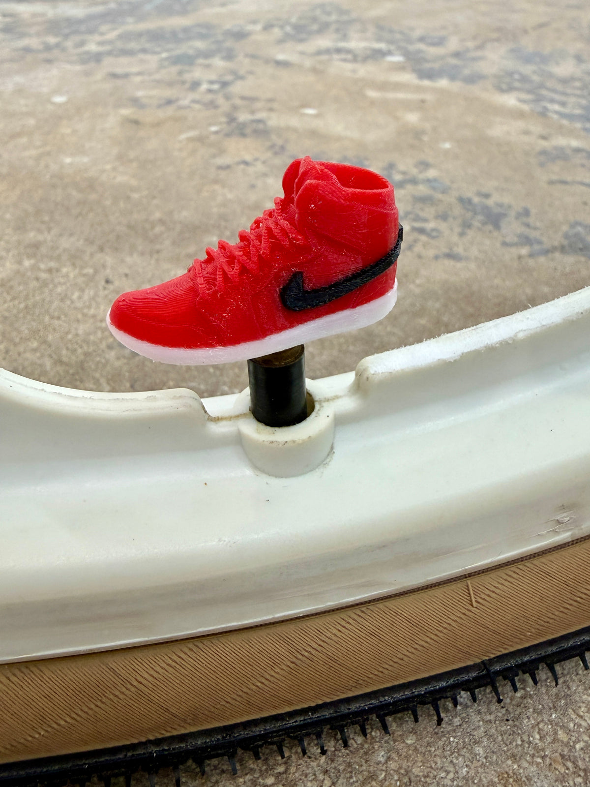Redline Kicks | Red, black and white sole