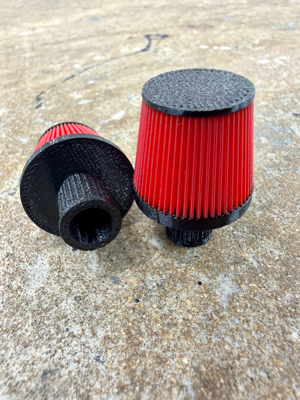 Boost Not Included: KN Valve Caps |  Red and Black